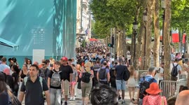 France: Shops on Champs-Elysees barricade themselves before PSG Chelsea final
