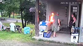 Barbecue Grease Fire