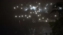 France, Bastille Day Fireworks Illuminate Van Gogh’s Village in Auvers-sur-Oise
