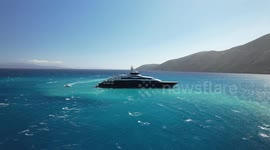Mark Zuckerberg's $300m super yacht seen anchored off Greek island