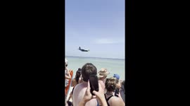 US Navy Blue Angels low pass Pensacola Beach Florida