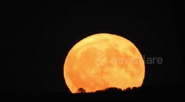 Bright Buck Moon glows over South Gloucestershire, England, UK