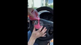 Boy makes an Audi logo keychain using a handmade silicone mold