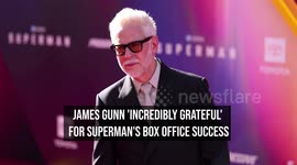 James Gunn 'incredibly grateful' for Superman's box office success