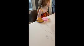 Dog Steals Unattended Burger