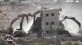 Israel demolishes three-story building belonging to Palestinians in occupied West Bank