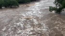 US: Pecan Creek Rages After River Rises 33 Feet In Just Four Hours In Central Texas