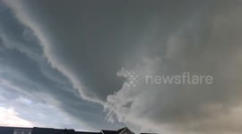 Canada: Storm Clouds Swallow The Sky In Chestermere As Dark Front Approaches