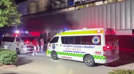 Residents evacuated as ammonia gas leaks at ice factory in Thailand