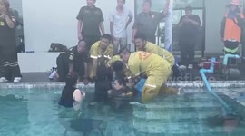 Ingenious rescue team uses spoon to remove boy’s hand trapped in pool pipe
