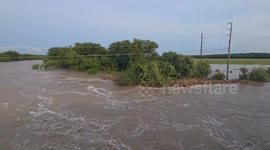 Lampasas River levels surge during floods across Texas