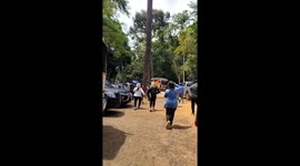 Visitors flee from temple as Cambodians clash with Thai soldiers