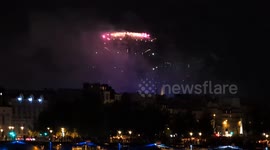 Crowds gather along Seine to celebrate Bastille Day in Paris