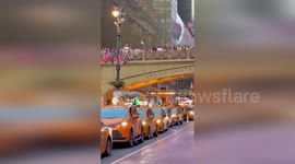 Viewers disappointed as clouds block rare sunset in Manhattan