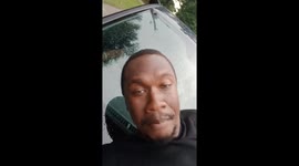 Man falls off car hood while filming himself in Jacksonville, Florida, USA