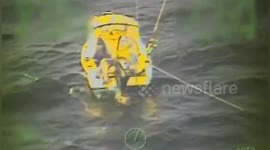 US: Dramatic Coast Guard Airlift Rescue Over Lake Michigan Near Nahma