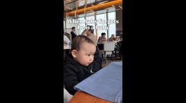 Baby acts like adult, then switches back in viral Instagram video with 123 million views