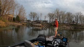 Fisher Falls Overboard Trying To Save Dropped Rod