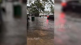 US: Footage shows flooded streets in Manhattan, New York