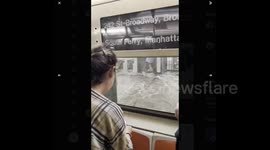 New York City Subway Stations Flood Following Torrential Rain / 2