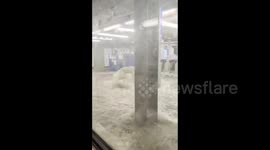 New York City Subway Stations Flood Following Torrential Rain / 3