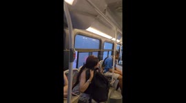 Rain leaks inside public transit in Montreal, Canada