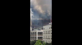Paris: Fire Near Gare de Lyon Engulfs Building Under Construction