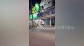 Tourist sparks panic with rampage in fast food outlet in Thailand
