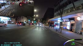 Furious London driver chases cyclist after biker taps door during close overtake