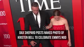 Dax Shepard posts naked photo of Kristen Bell to celebrate Emmys nod