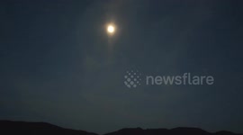 Orb shoot out of moon @ 1min 17seconds in old fort nc filmed on mini magic 3 pro with data available