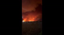 Hellish scene as wildfire rages near Turkish town