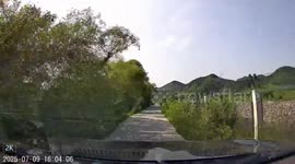 Concrete road in China explodes from scorching heat