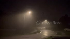 US: Severe Thunderstorm Hits Elkhorn, Nebraska