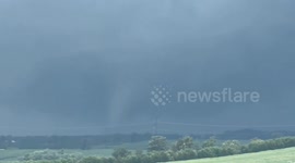Tornado Tears Across Wisconsin Cropland As Fire Crews Follow Close Behind