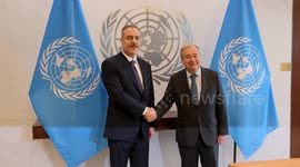 US: Turkish foreign minister meets UN Secretary General in New York