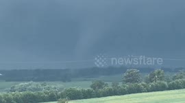 US: Tornado Rips Through Wisconsin Farmland As Fire Crews Trail The Storm
