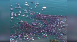 Spain: Drone Captures Spectacular Aerial Video Of Virgen Del Carmen Festivities In Málaga
