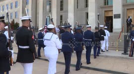 US: US defense chief welcomes Bahrain's crown prince to Pentagon