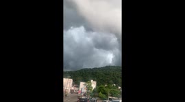 Eerie clouds in Williamson, WV