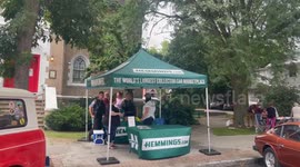 Hemmings Event Table with the Bennington Police right there on patrol