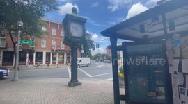 Clock in Bennington Vermont at Noon time is a cool clock of history