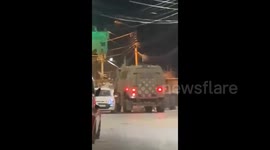 Israeli forces storm the city of Nablus in the West Bank