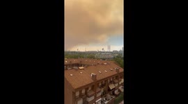 Spain: Smoke from Wildfire in Méntrida Reaches Madrid Under Level 2 Alert 2
