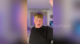 One of UK's youngest drag queens stuns classmates at prom in full glam