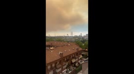 Massive forest fire triggers Level 2 emergency in Alcorcón, Spain