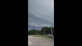 Shelf cloud spotted in High Springs, Florida, USA