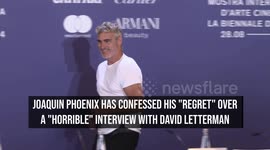 Joaquin Phoenix confesses 'regret' over 'horrible' Letterman interview