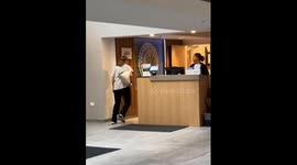 Fired hotel employee causes outburst in Denver, Colorado, USA