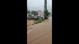 Weather: Residential areas of Pushkar submerged after Heavy Rain in Rajasthan, India